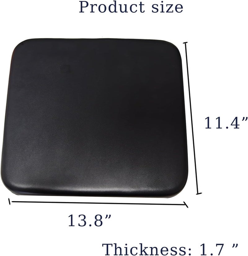 HMZ Rollator seat Cushion,Replacement seat for rollator Walker 13.8"X11.4",Rolling Walkers Replacement Parts.(1Ea Black)(13.8"X11.4") - Image 2